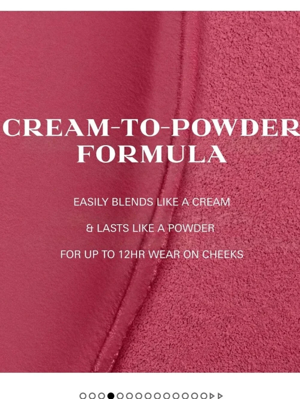 NIB PRADA TOUCH CREAM TO POWDER SOFT BLUR LONG WEAR BLUSH IN CHERRY